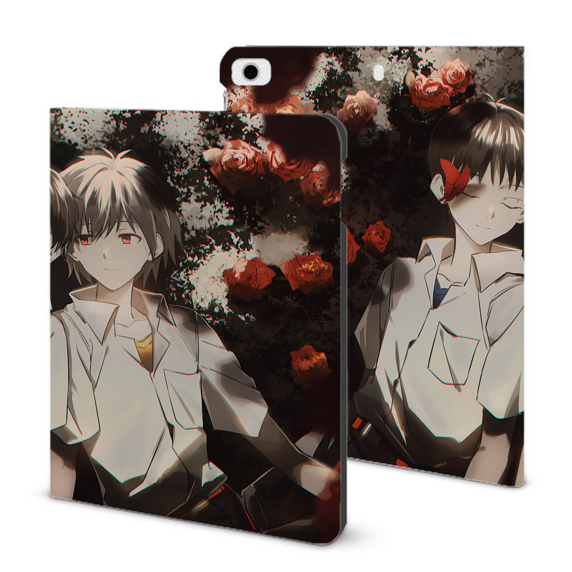 （画像用） EVA 新世紀エヴァンゲリオン IPad ケース ブック型 PUレザー TPU 耐衝撃 軽量 薄型 ペン収納なし 全面保護 IPad 各モデル対応